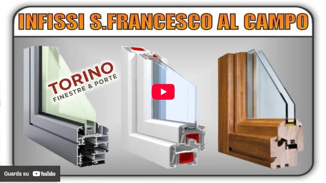 Video Torino Finestre: infissi serramenti finestre pvc legno alluminio San Francesco al Campo