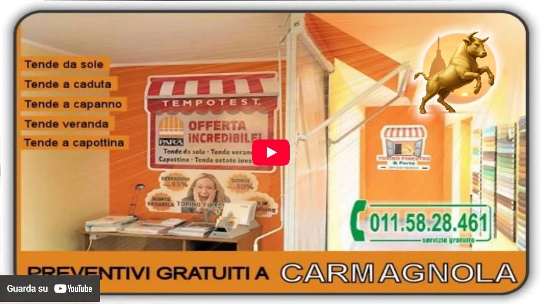 Video Torino Finestre: Tende da Sole Carmagnola