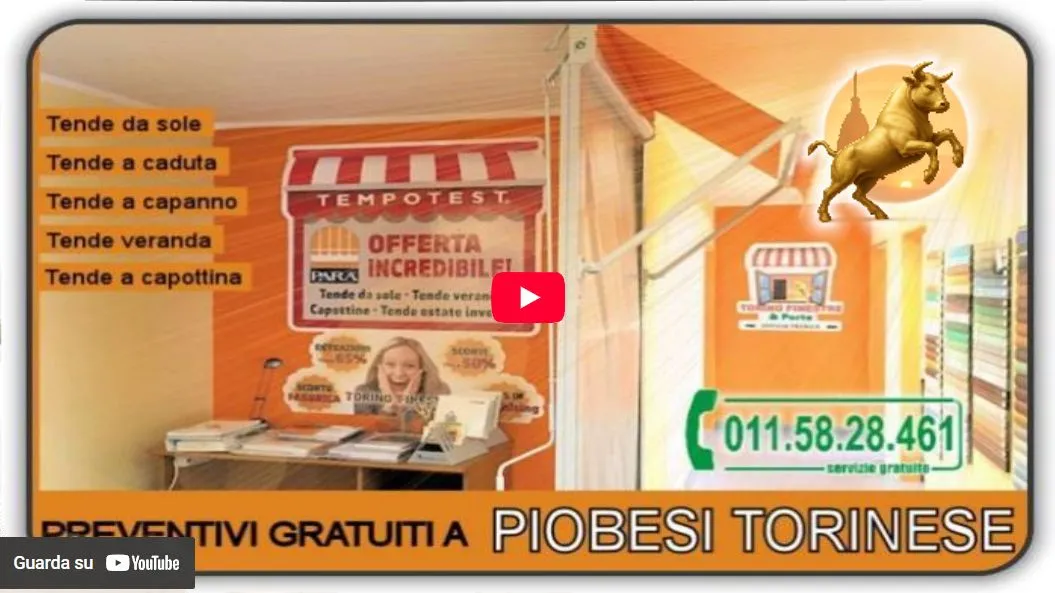 Video Torino Finestre: Tende da Sole Piobesi Torinese