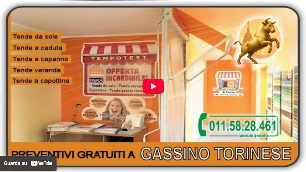 Video Torino Finestre: Tende da Sole Gassino Torinese