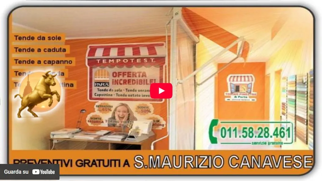 Video Torino Finestre: Tende da Sole San Maurizio Canavese