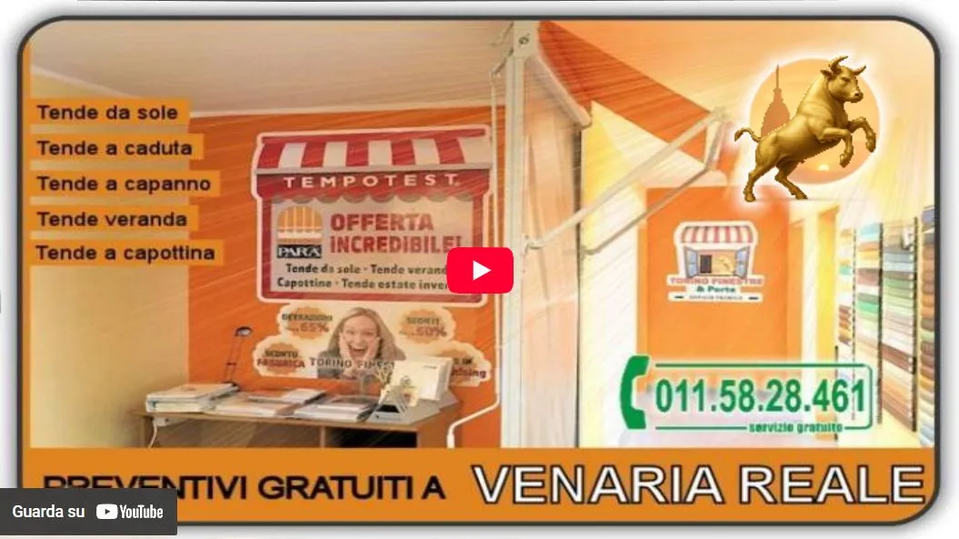 Video Torino Finestre: Tende da Sole Venaria Reale