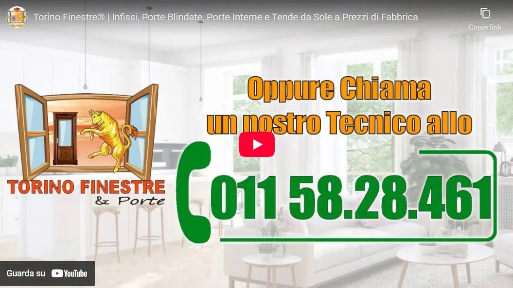 Video Torino Finestre: infissi, porte blindate, porte interne e tende da sole a prezzi di fabbrica